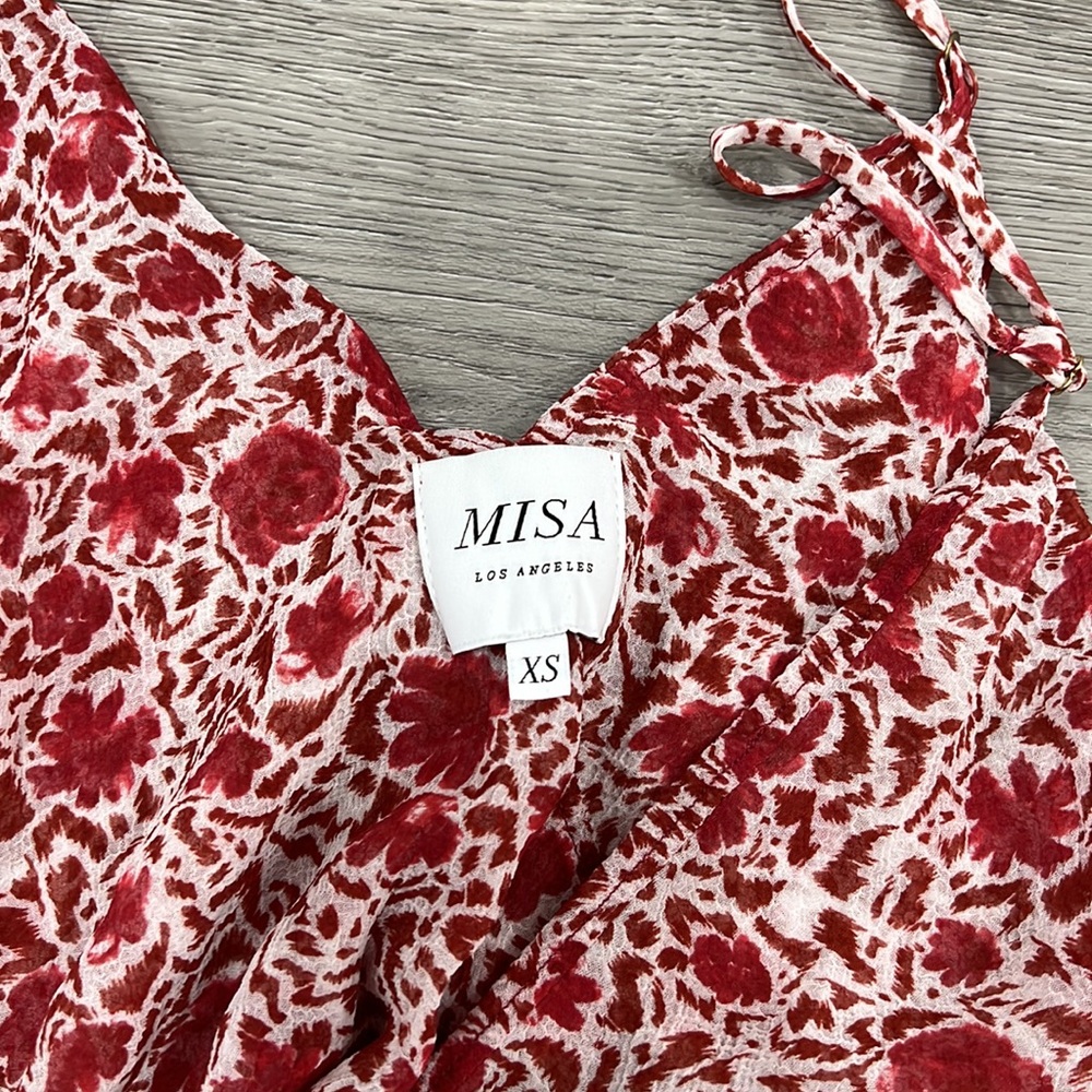MISA Los Angeles Set top and skirt set floral - Picture 5 of 6